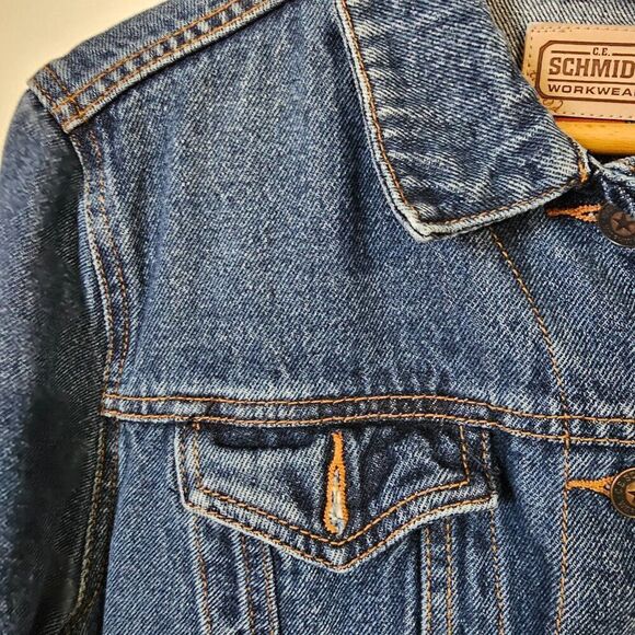 EUC CE SCHMIDT WORKWEAR JEAN JACKET SIZE XL - Picture 8 of 14